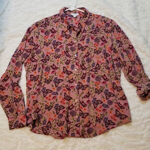 Coral Bay Butterfly Shirt, Large